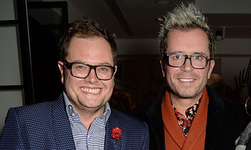 Alan Carr gives up alcohol to support his husband
